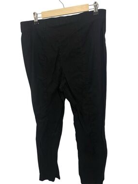 Anthropologie Maeve Split Front Linen Trousers